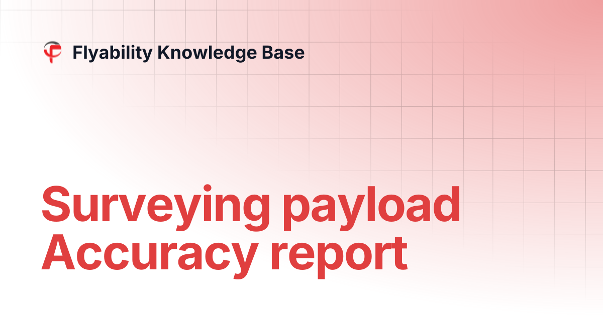 Surveying payload Accuracy report | Flyability Knowledge Base
