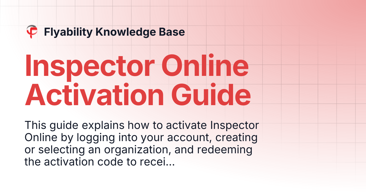 Inspector Online Activation Guide | Flyability Knowledge Base